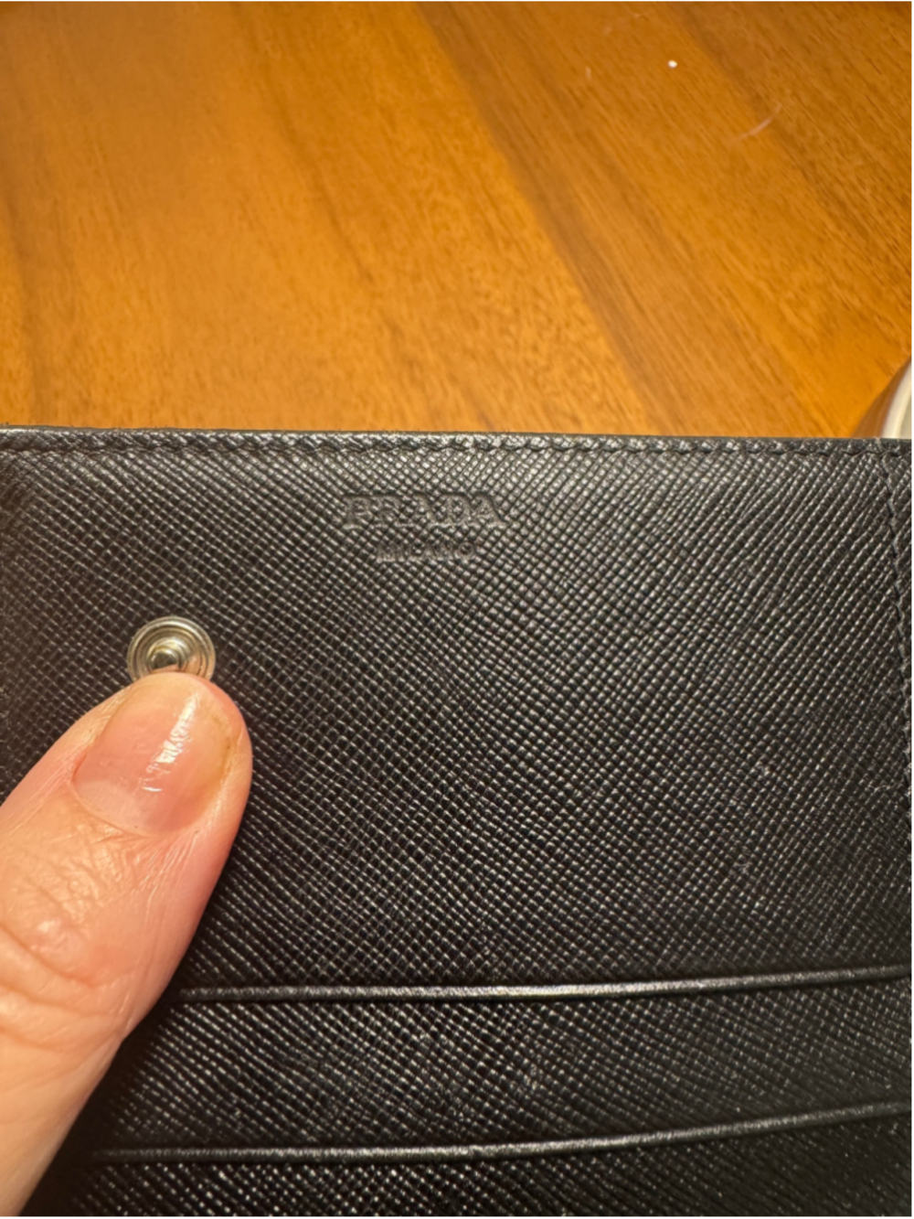 Prada Nylon Continental Black Nylon Wallet - Picture 5 of 9